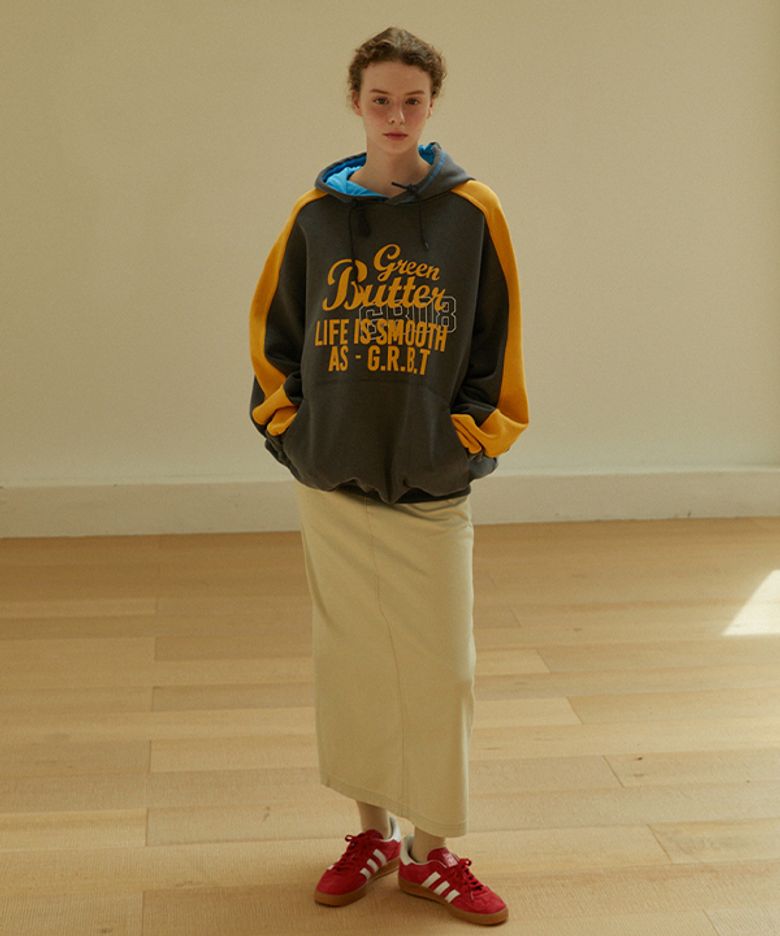 Heavy Pigment Coloring Hoodie (Charcoal)