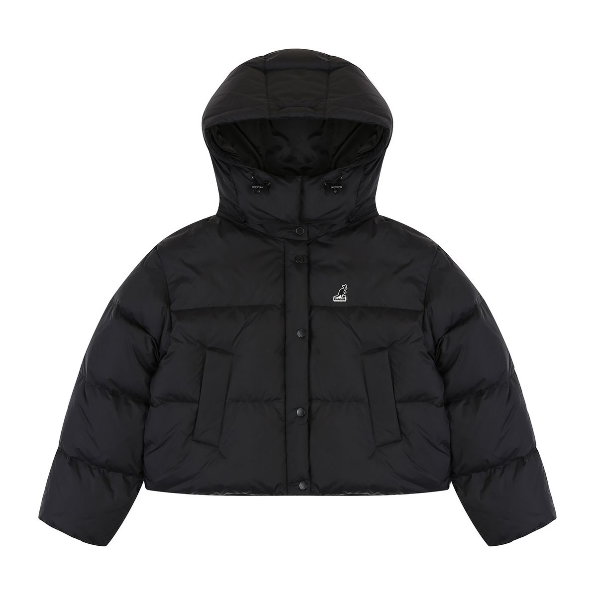 캉골(KANGOL) 우먼스 베이직 후디드 다운 9574 블랙