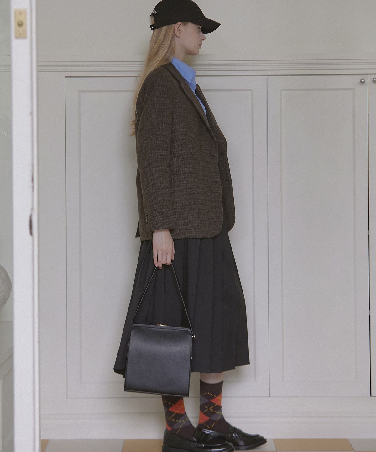 논로컬(NONLOCAL) England Wool Classic Jacket - Brown