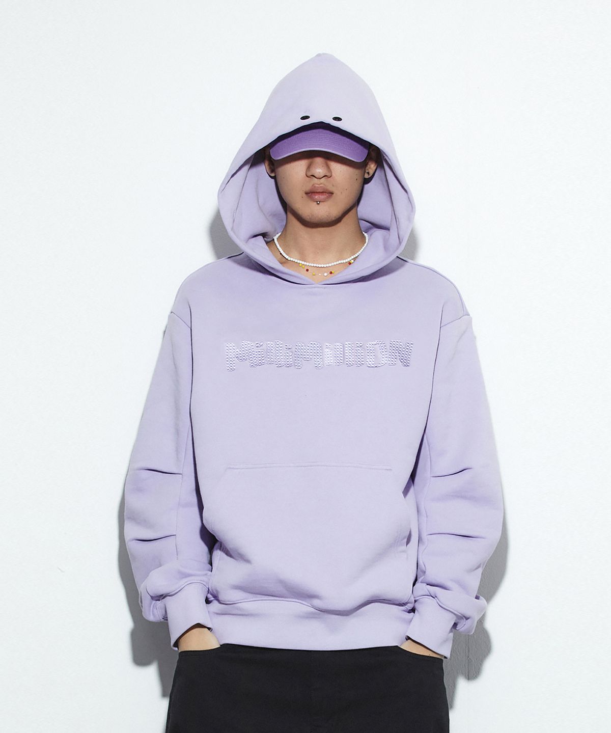 밀리밀리언(MILLIMILLION) COBBLESTONE SIGNATURE HOODY T10-LAVENDER