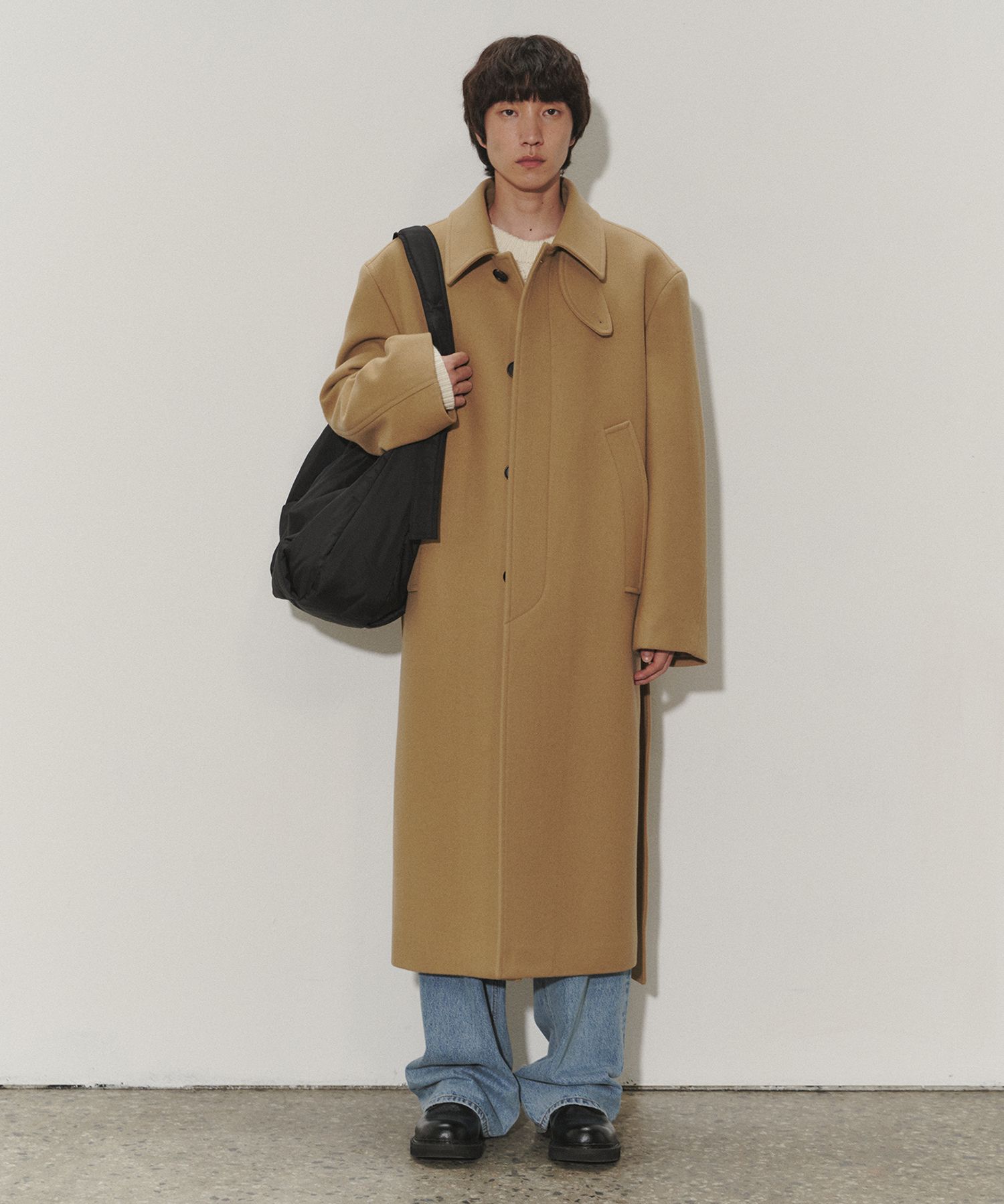 MUSINSA DUNST UNISEX OVERSIZED WOOL MAC COAT CAMEL_M_UDCO3D131CM