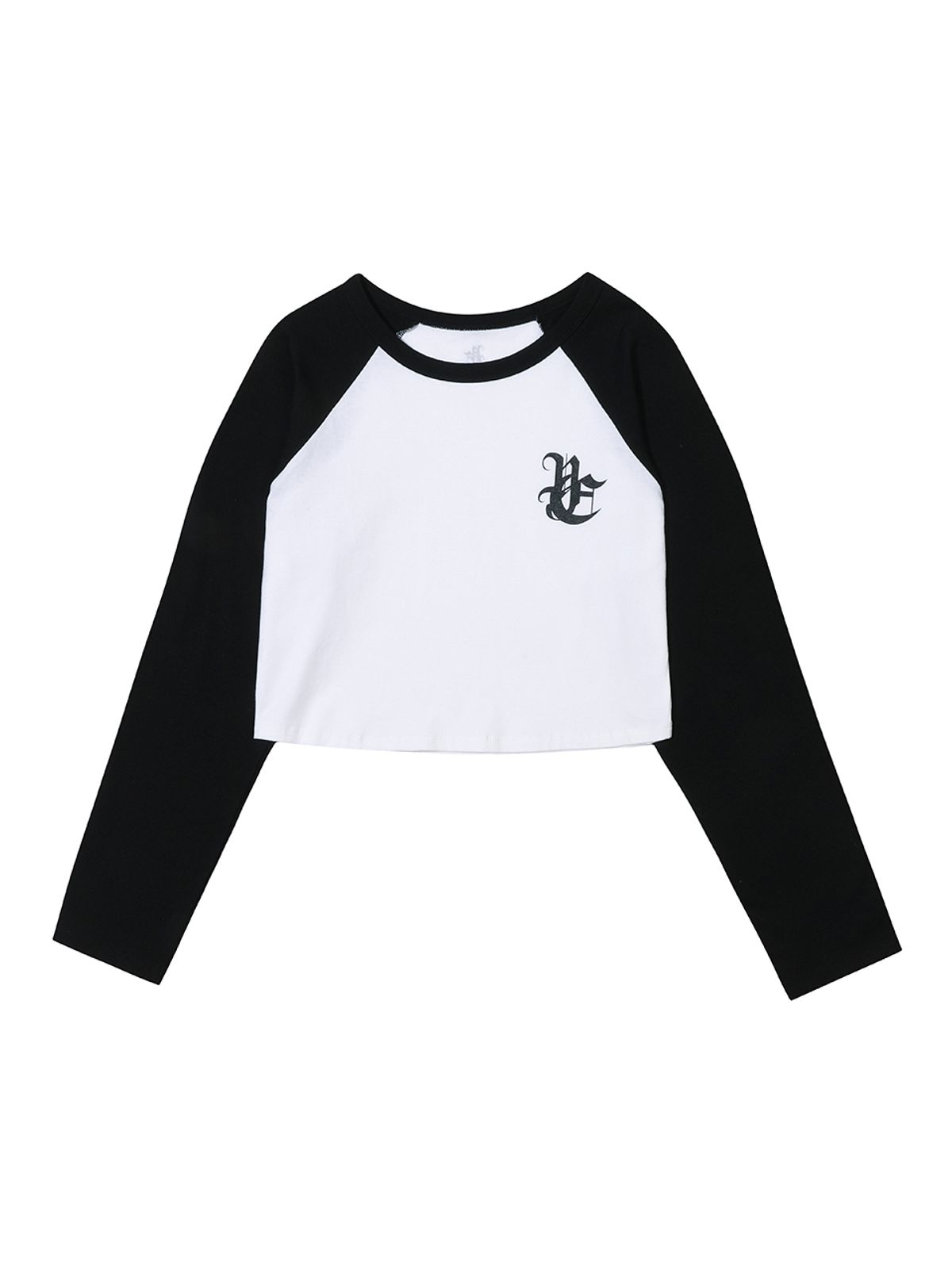 와이이이엘(YEEL) LOGO RAGLAN T-SHIRT BLACK