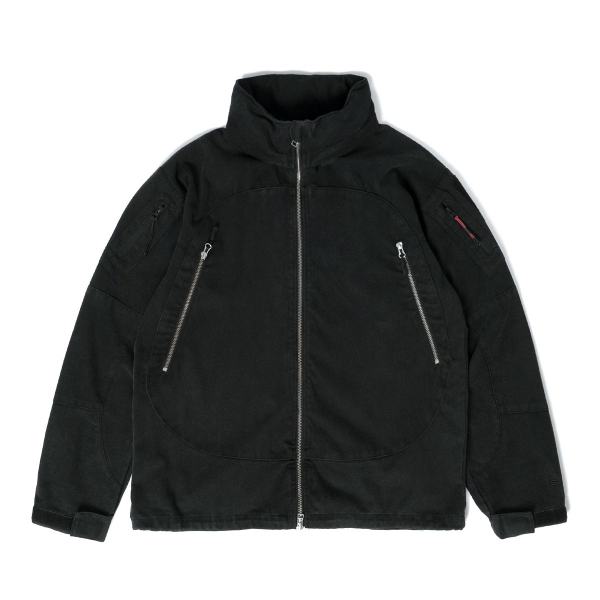 퓨처랩(FUTURE LAB) WASHED PCU JACKET - BLACK