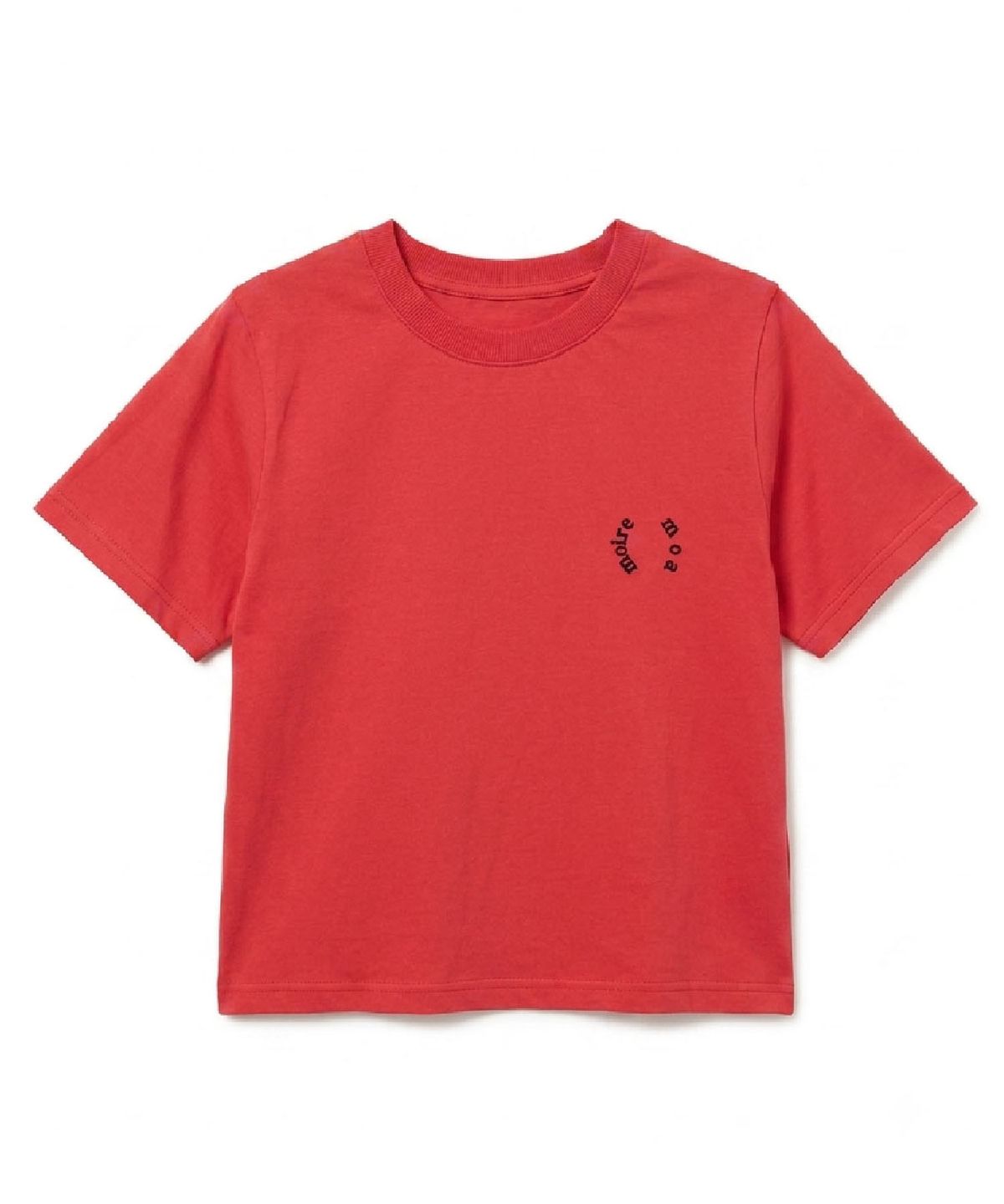 무아르모아(MOIREMOA) moire blank tee - red