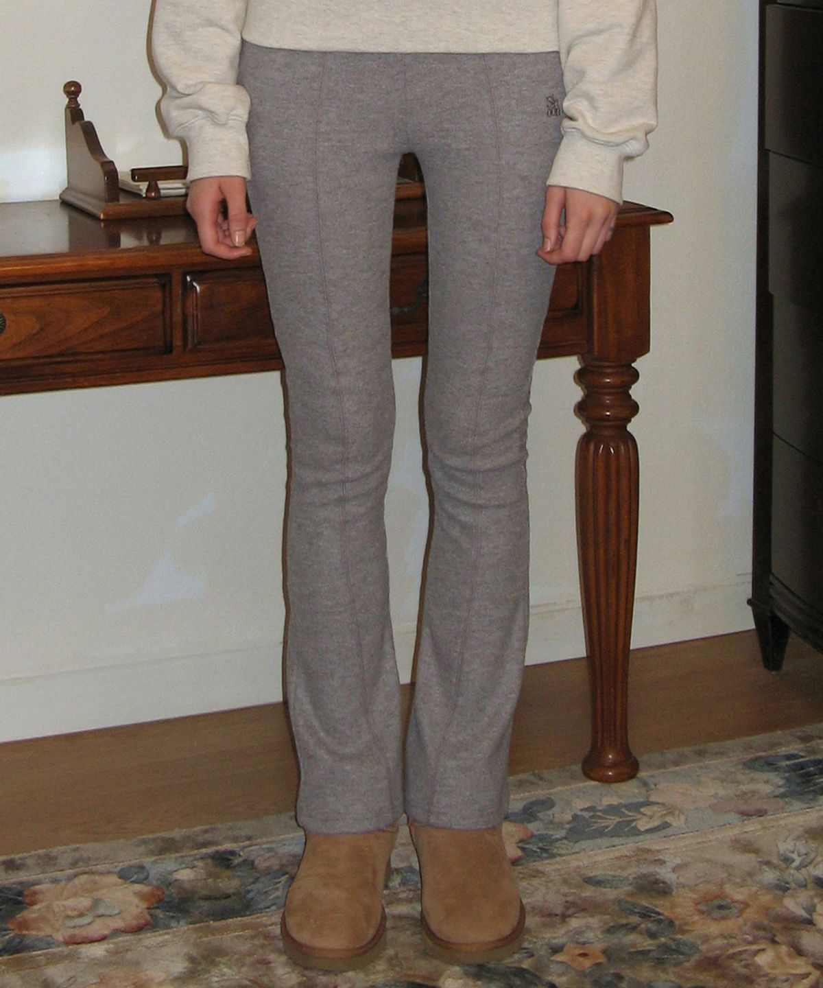 시눈(SINOON) ROUND LEGGINGS PANTS (MELANGE GREY)