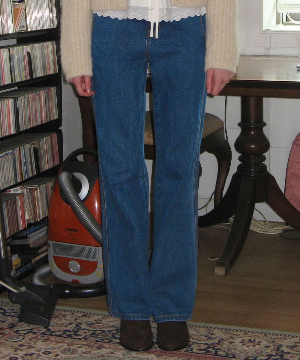 MUSINSA | SINOON SEMI BOOTS FIT DENIM PANTS (BLUE)