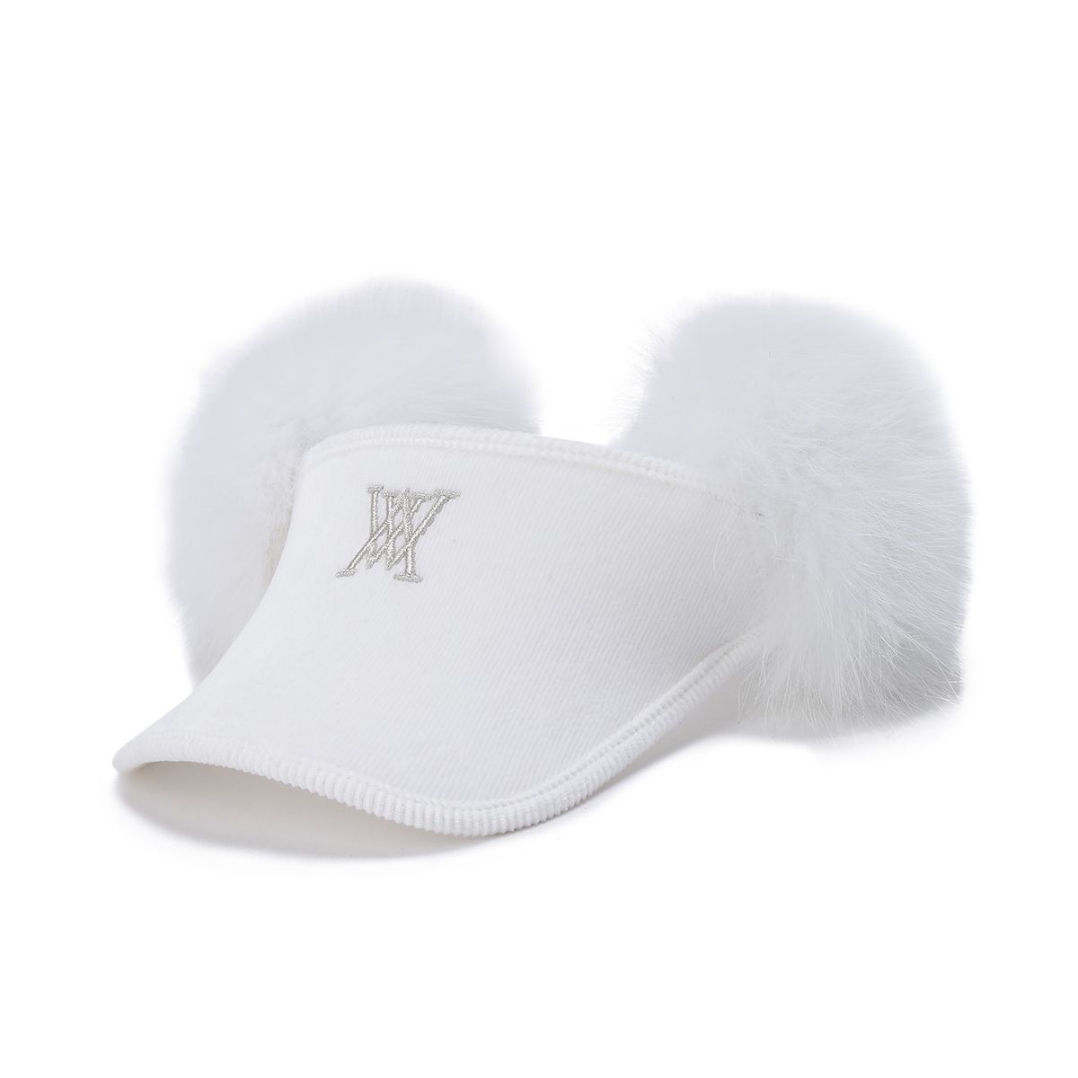 어뉴골프(ANEW GOLF) (W) REAL FUR SNOW WINTER VISOR_OW