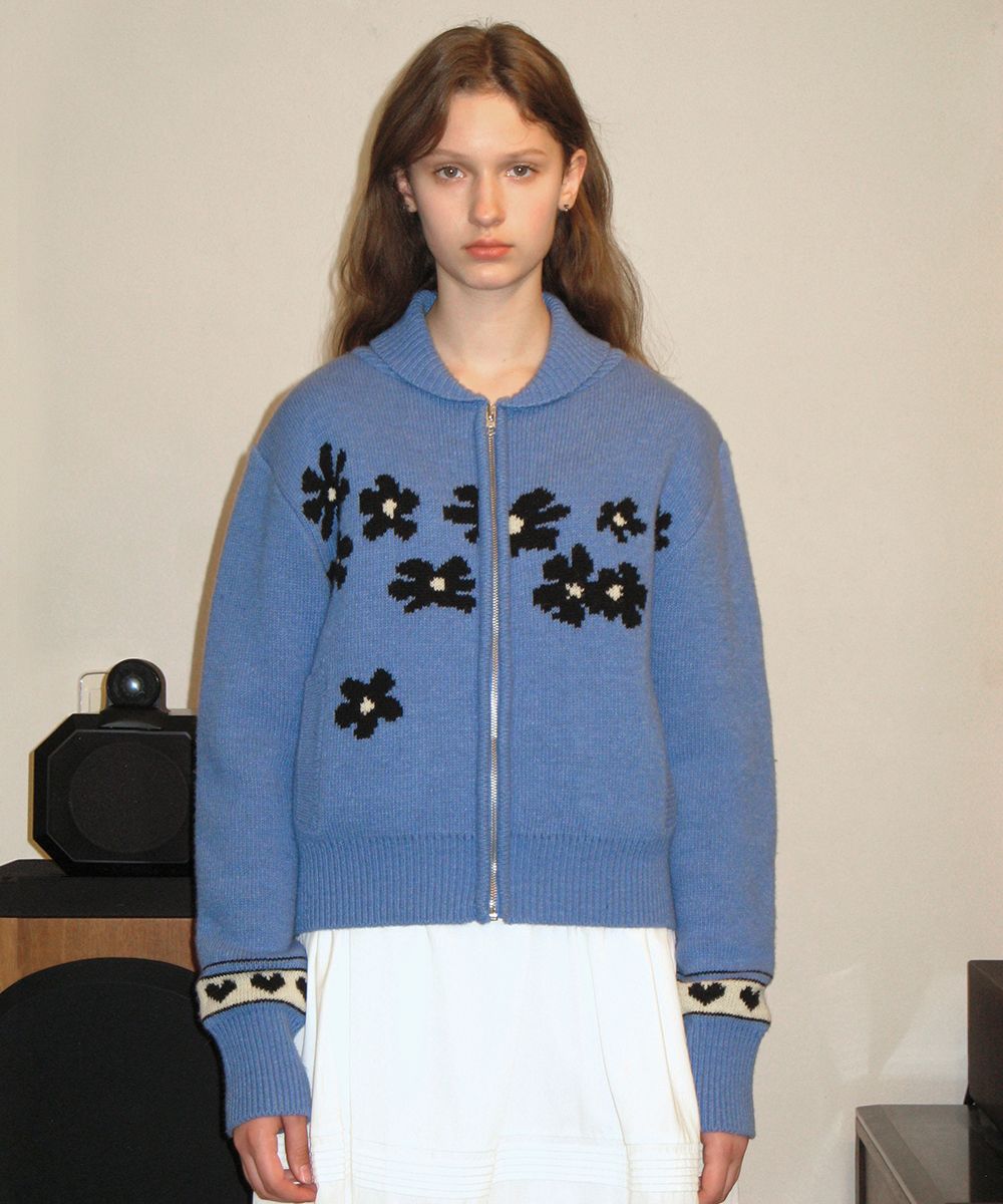 Sinoon Pullover Knit(Light Blue)長袖セーター Sinoon Pullover Knit(Light Blue)長袖セーター SINOON PULLOVER