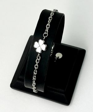 [남여공용] 써지컬스틸 네잎클로버 행운의 팔찌 / GHMB-281