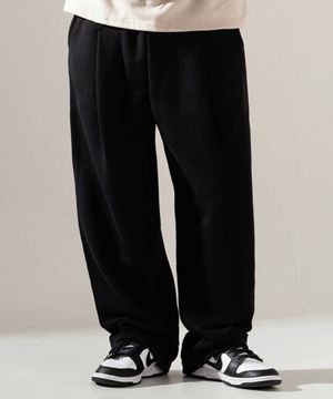 데일리 코어 원턱 스웨트 팬츠 블랙 KHLP1429