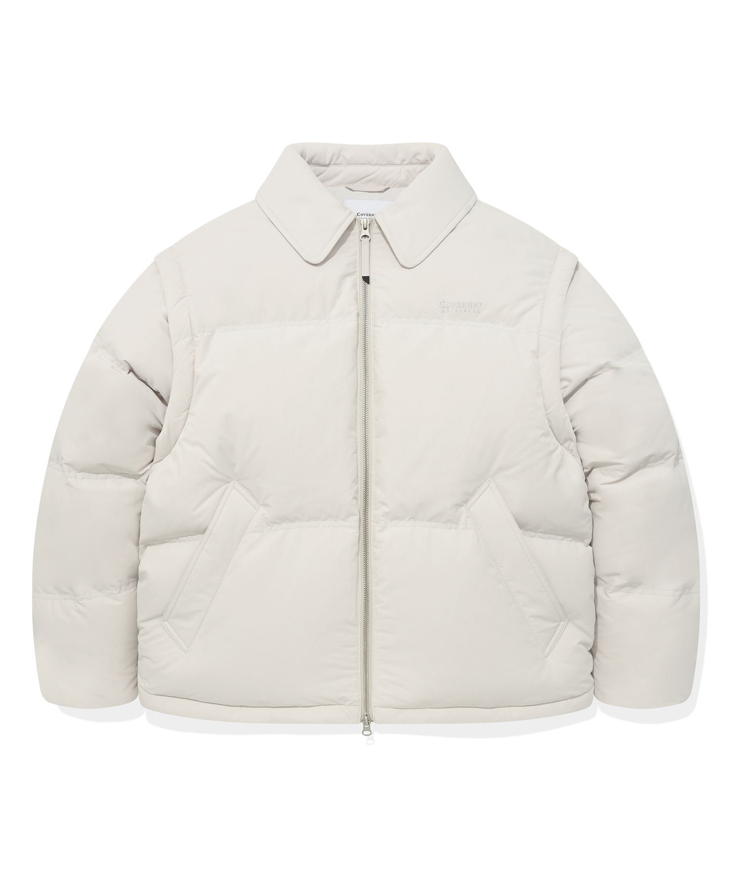 [COVERNAT]★RDS DETTACHEABLE COLLAR DOWN SHORT PUFFER Covernat Unisex RDS Detachable Collar Down Short Puffer