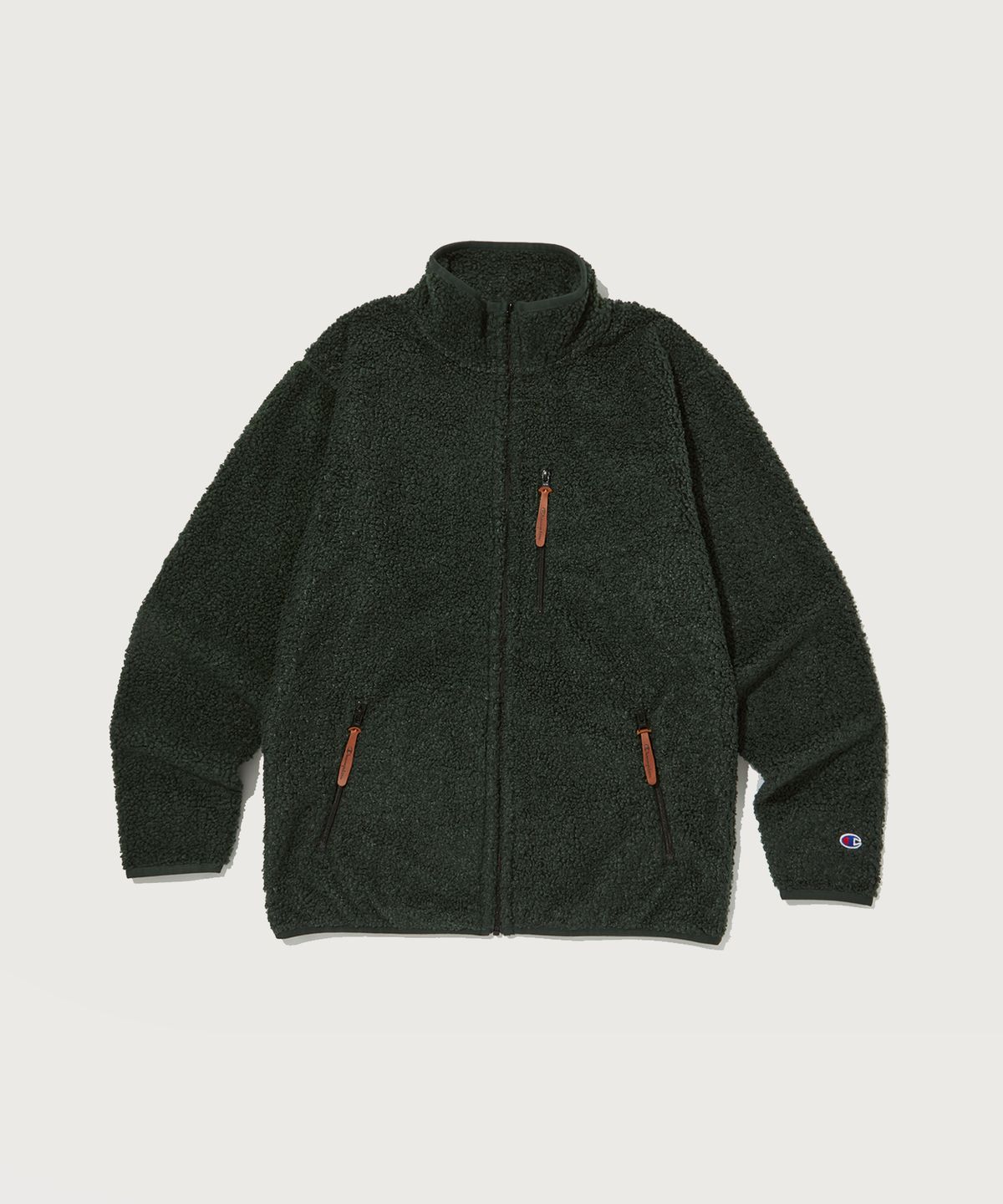 챔피온(CHAMPION) 후리스 집업 자켓 Black