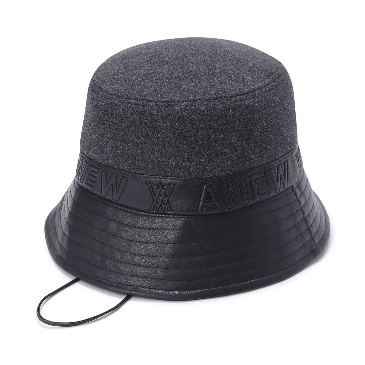 어뉴골프(ANEW GOLF) MIXED WOOL BUCKET HAT_BK