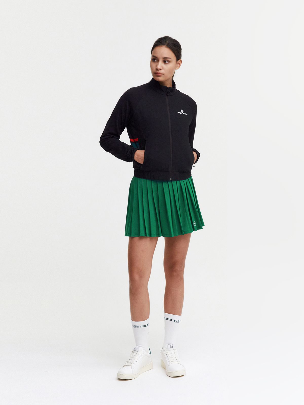 세르지오 타키니(SERGIO TACCHINI) W 플래그 아모사 스웨터 믹스 자켓