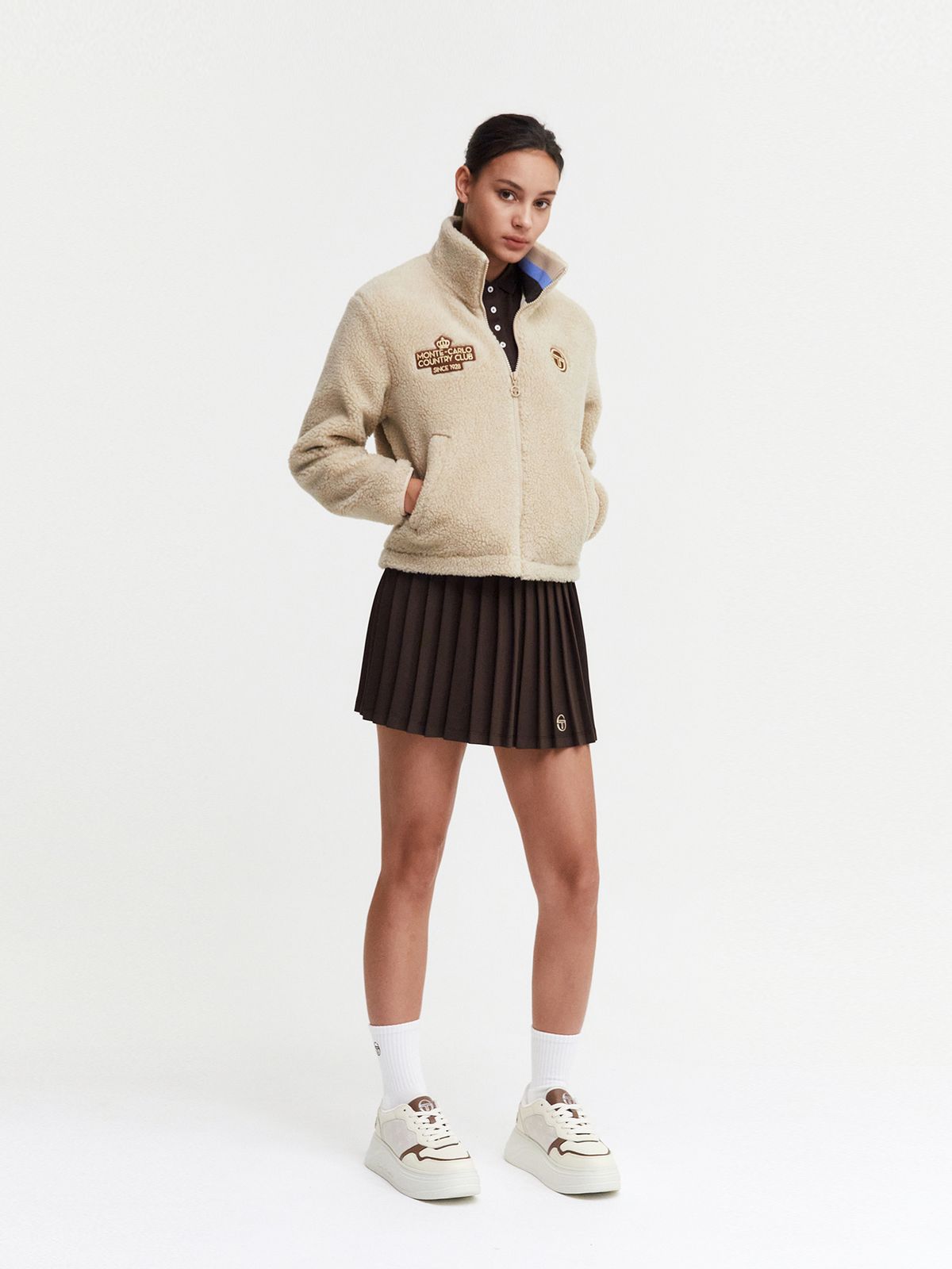 세르지오 타키니(SERGIO TACCHINI) W MC 플리스 자켓 (Beige)