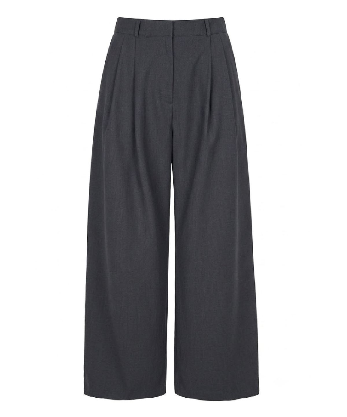 무아르모아(MOIREMOA) mono Basic wide pants-gray