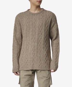 펑키 체인 울 니트 - 피오포 그린 / M4233PPT