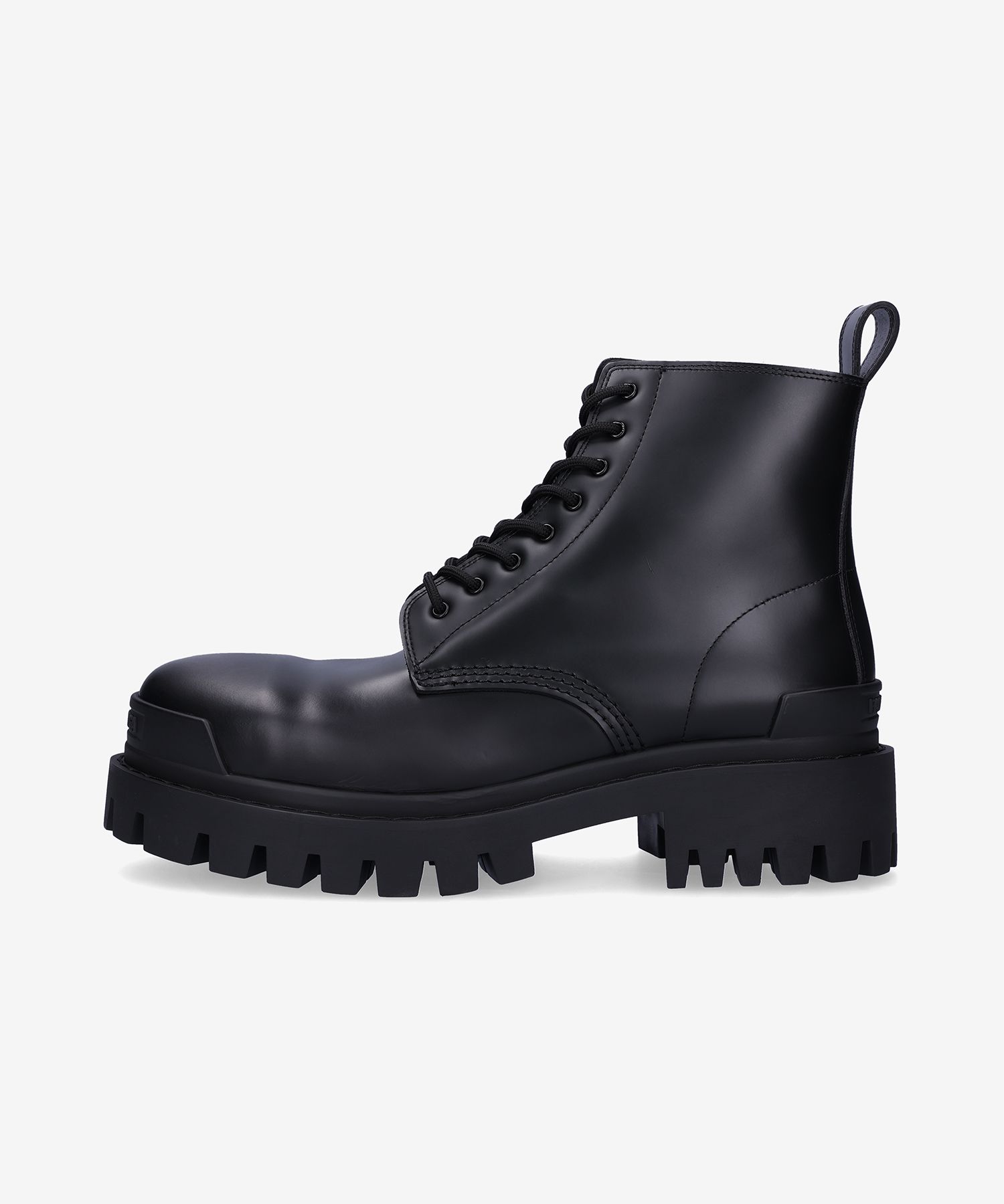 MUSINSA | BALENCIAGA Strike Lace-Up Boots - Black / 589338WA9601000