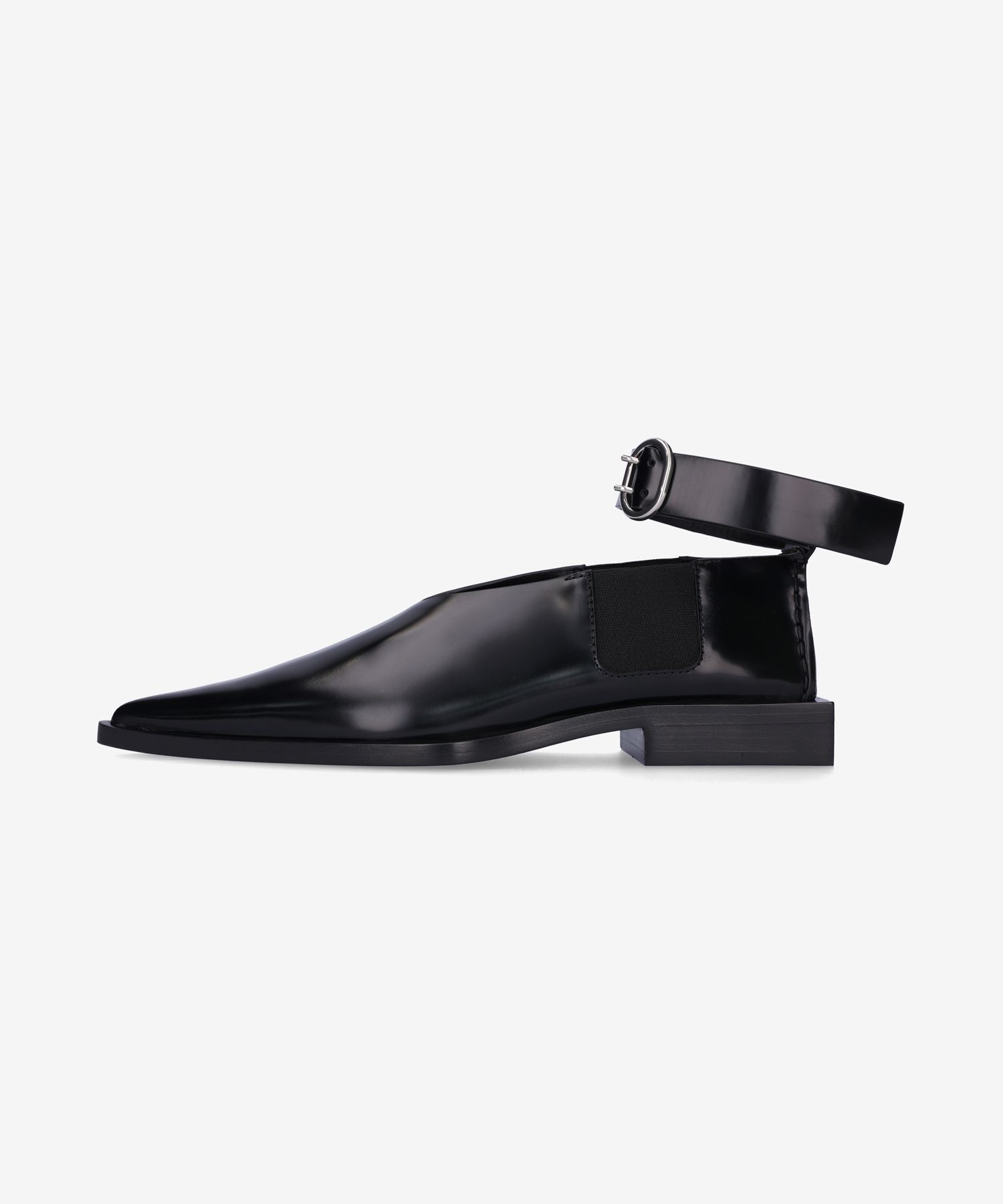 ★Jil Sander★ Leather Pointed Flats Black J15ZJ0002P2775001 MUSINSA公式 | JIL SANDER Leather Pointed Flat Shoes - Black