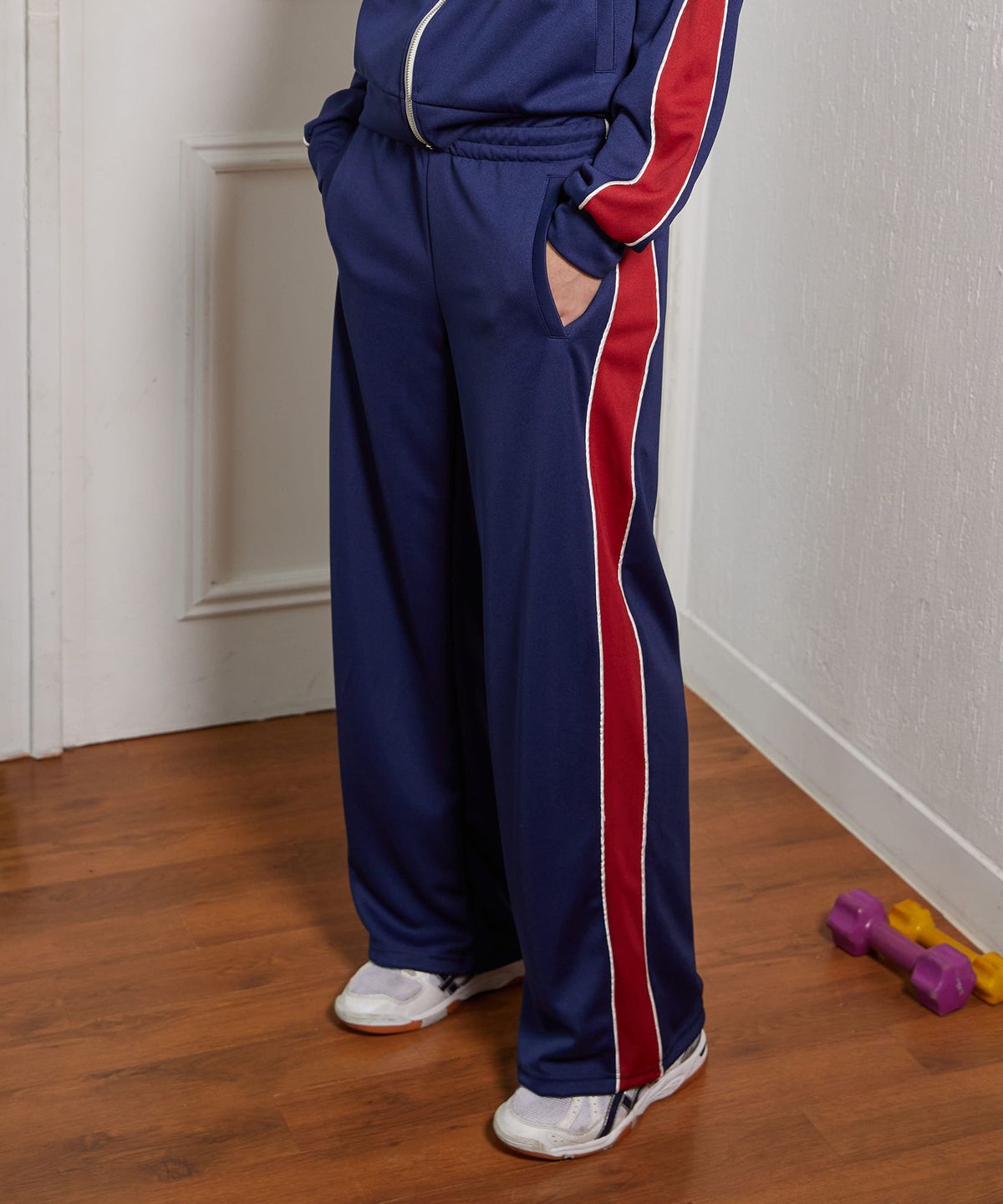 미나수(MENASOO) SIDELINE POINT PANT_NAVY