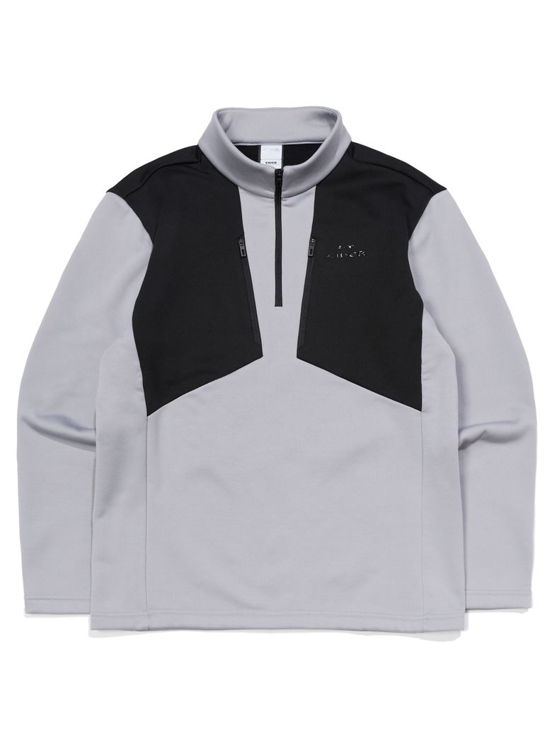 LARS (라스) α 짚업 티셔츠_Heather Grey