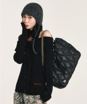 베티붑 퀄팅 체인 숄더백_블랙