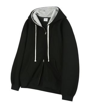 2WAY 시그니처1 후드집업_블랙