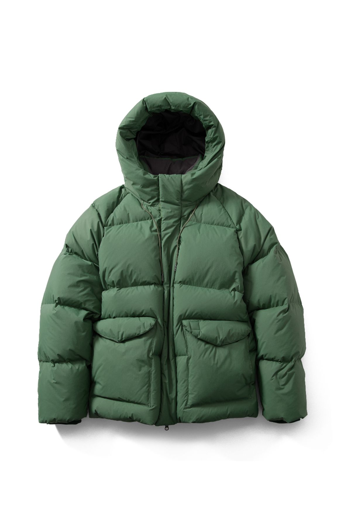 홀리선(HORLISUN) Northcove Water Repellent Hoodie Duckdown Jacket HARVEST GREEN
