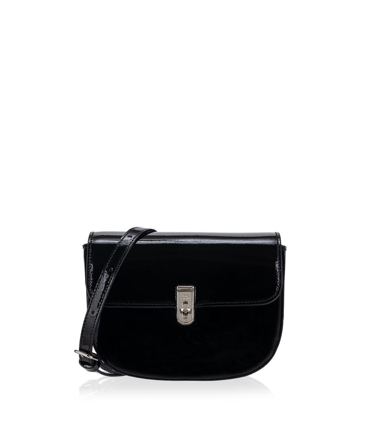러브참(LOVECHARM) [사라 새들백_블랙] Sara Saddle Bag_Black