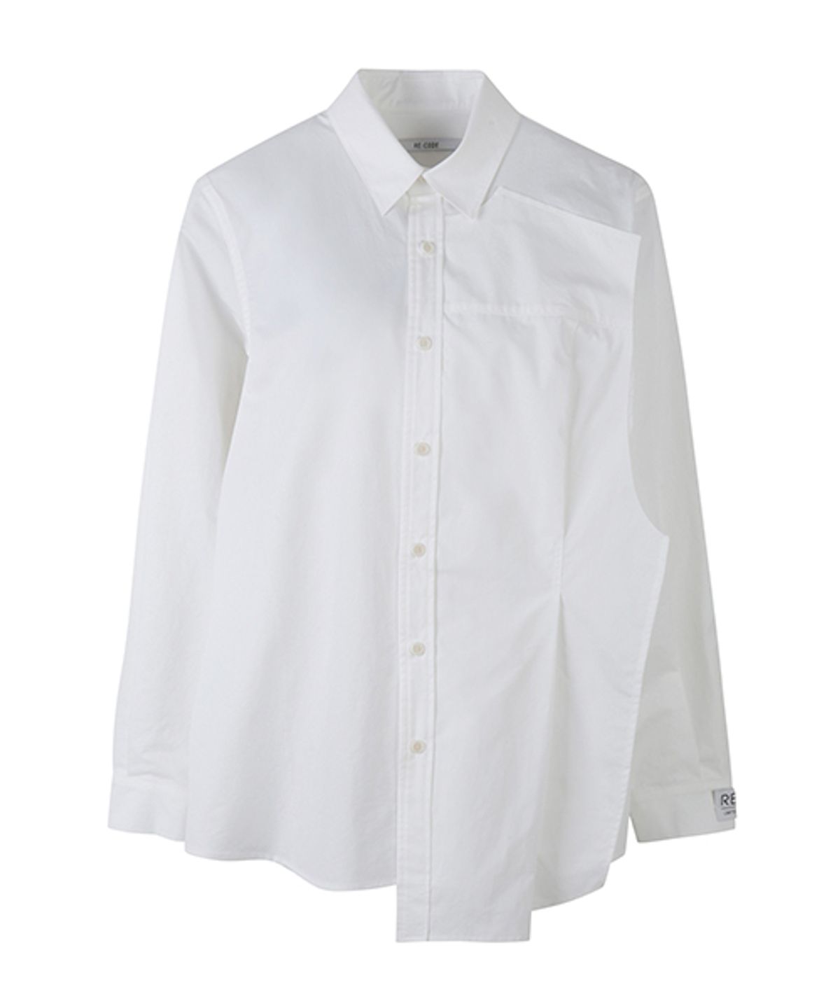 래코드(RECODE) Patched Raw Panel Long Shirts_RQSAA23504WHX