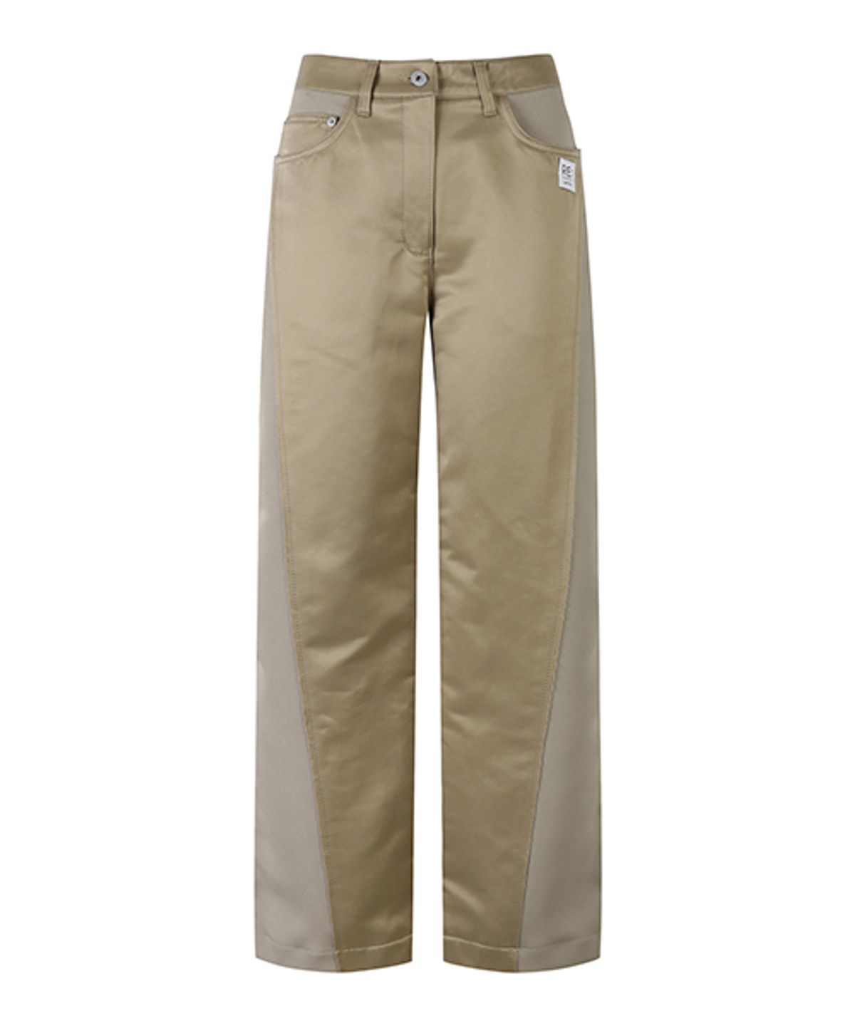 래코드(RECODE) Vintage Satin Cutting Panel Pants_RQPAA23518BEX