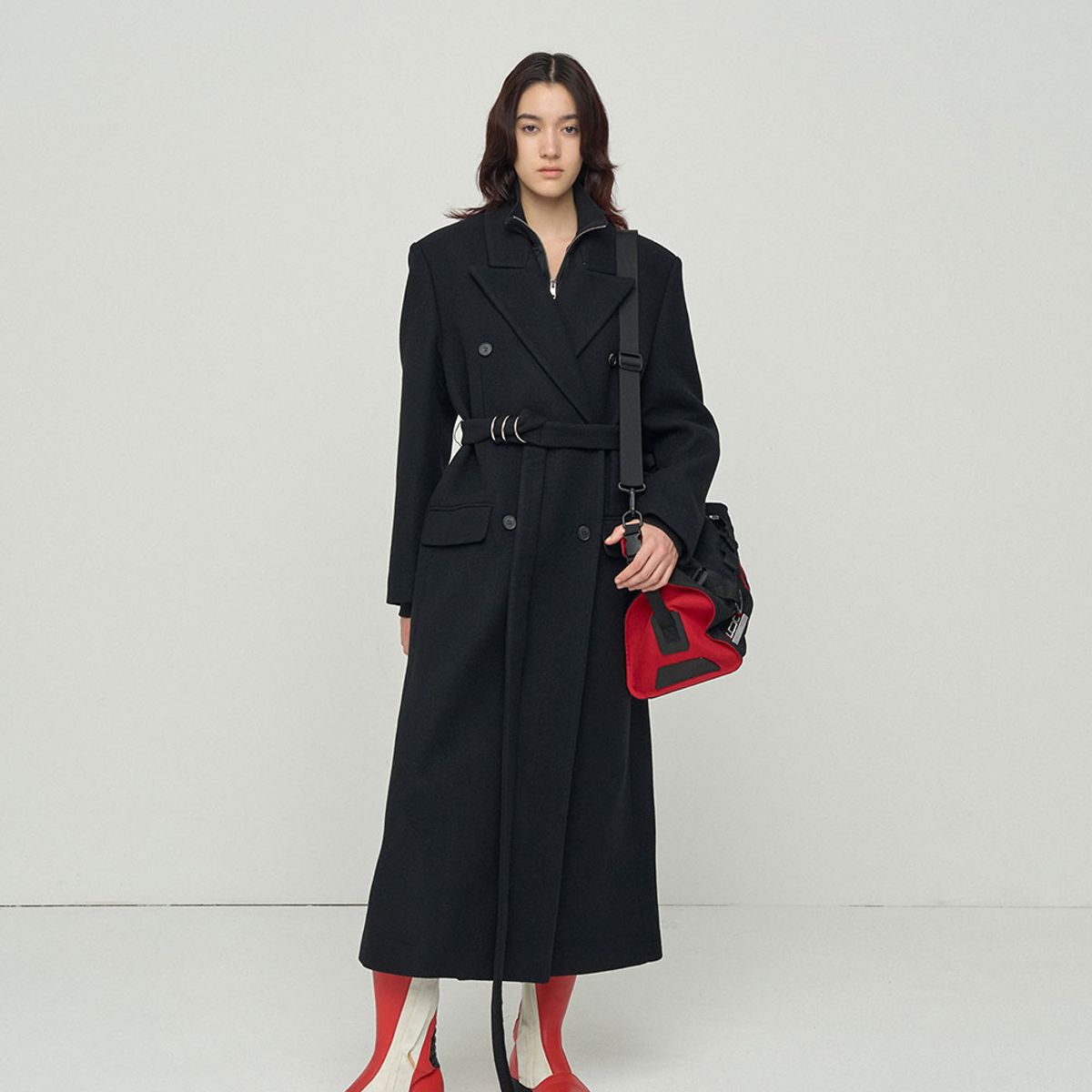 엘씨디씨티엠(LCDC™) DOUBLE BREASTED BELTED COAT