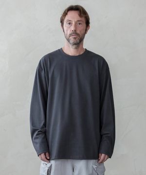 헤비 에센셜라운드 롱슬리브 챠콜