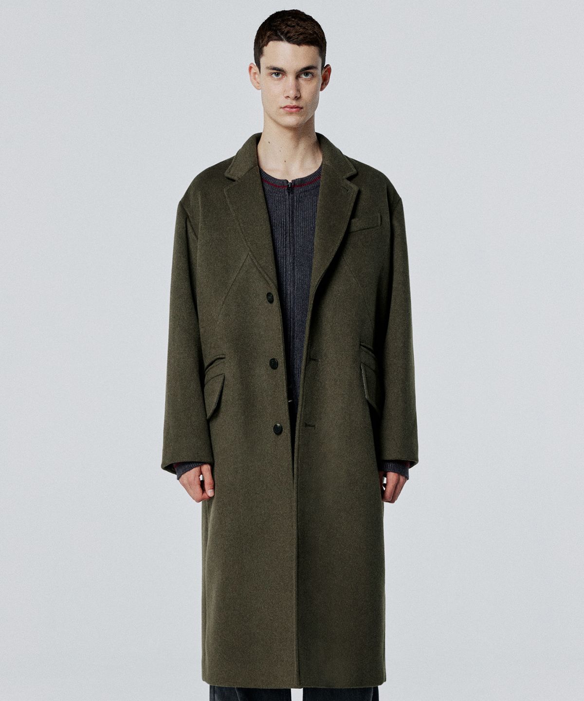 비바스튜디오(VIVASTUDIO) INCISION SINGLE COAT [KHAKI]