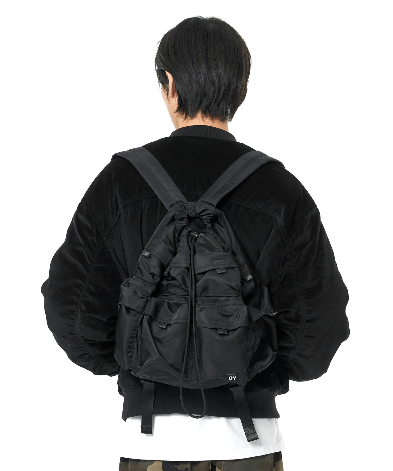 MUSINSA OY POCKET BACKPACK-BLACK