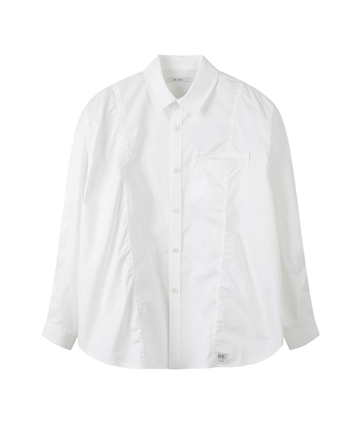 래코드(RECODE) Puckering Oversized Shirt_RKSAA23603WHX