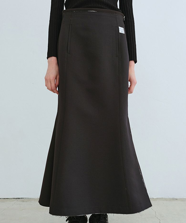 Raw Cutting Mermaid Skirt_RQKAA23521BKX