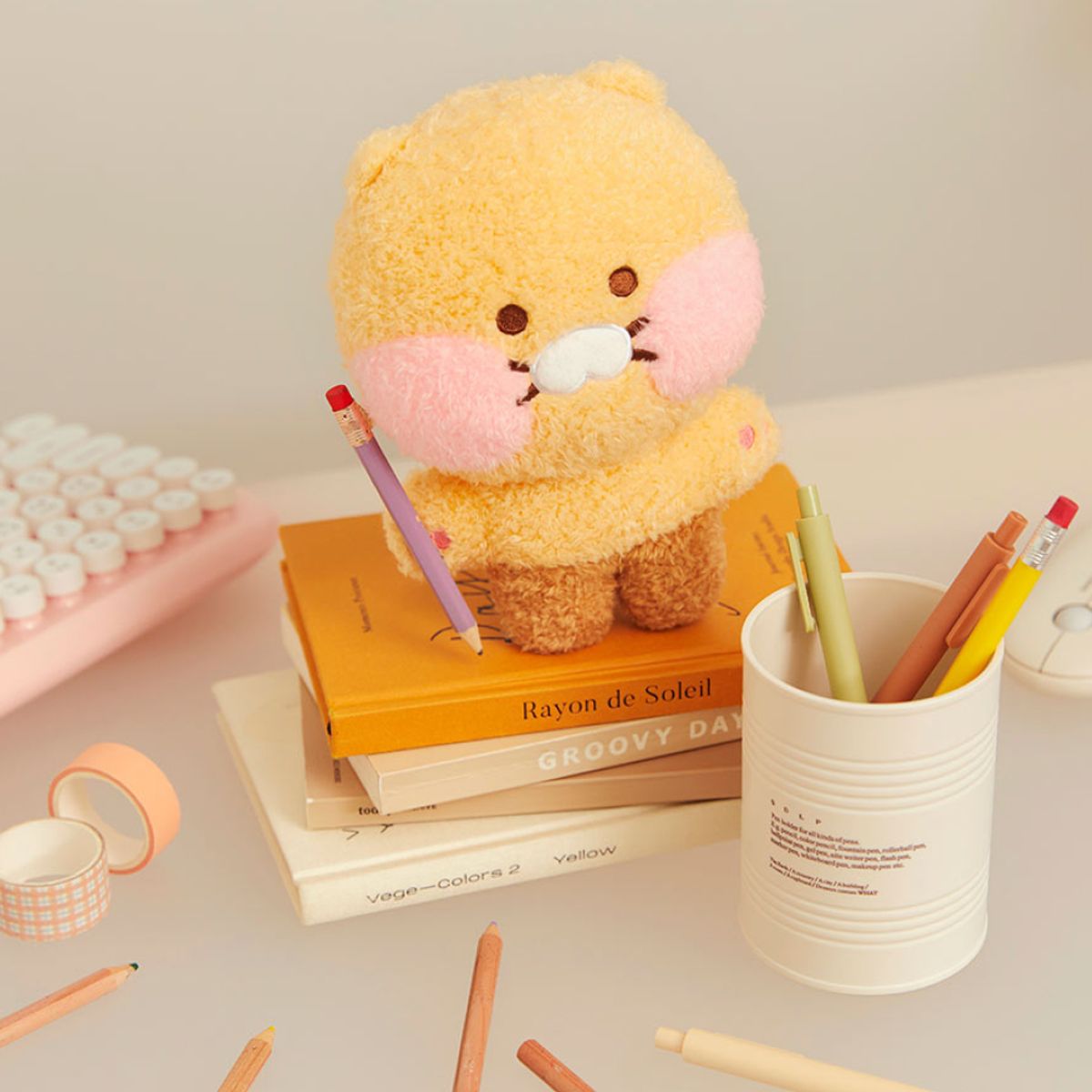 카카오프렌즈(KAKAO FRIENDS) 베이비드리밍 볼 발그레 포슬인형_춘식이