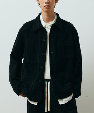 피그 다잉 코듀로이 쵸어 자켓_블랙