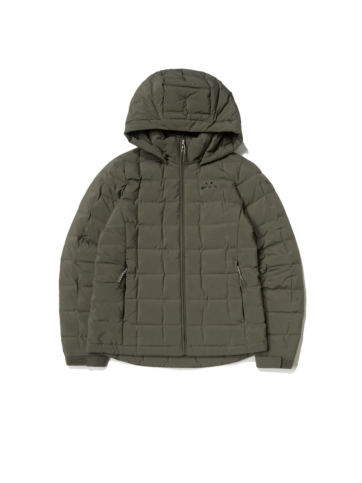 아이더(EIDER) CROIFFLE (크로플) 여성 슬림 다운 자켓_Dark Khaki