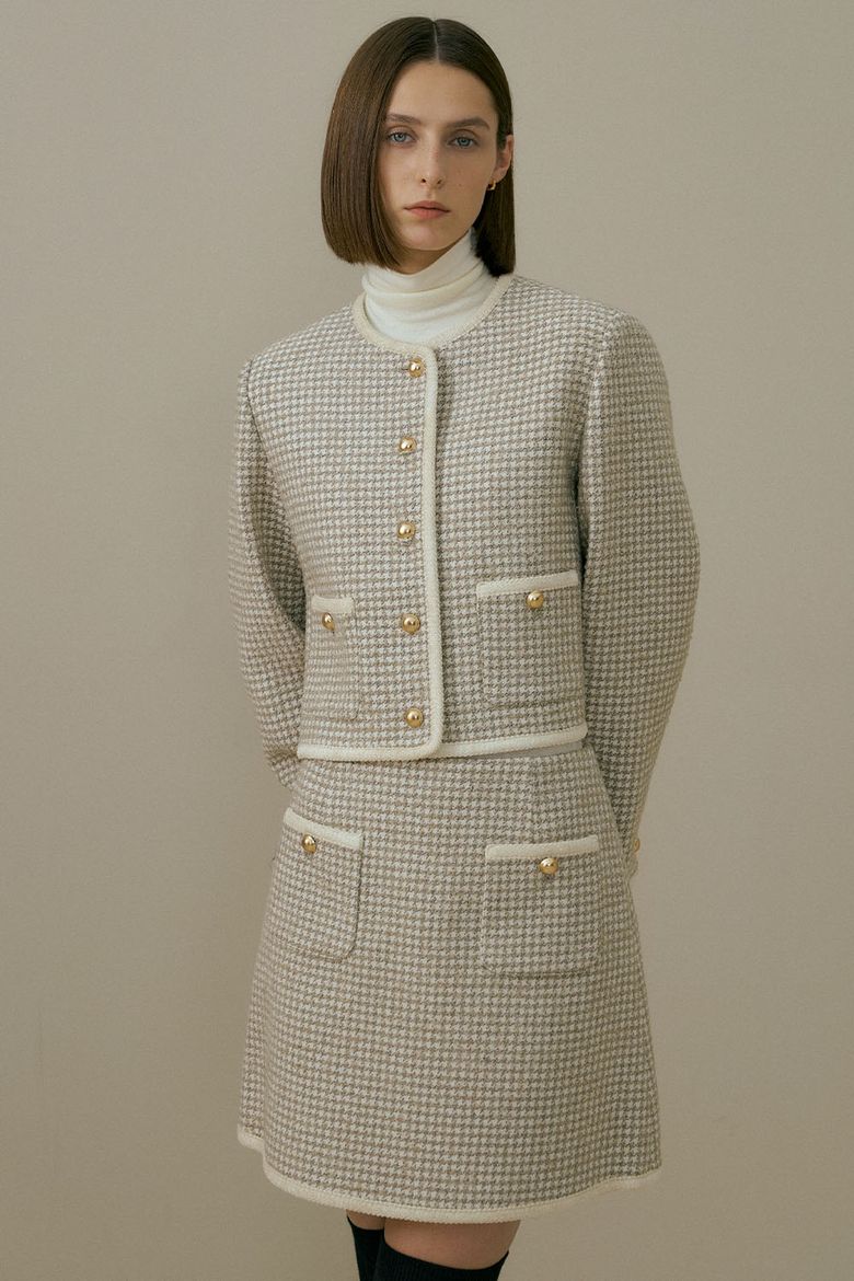 HOUND LINE TWEED JACKET