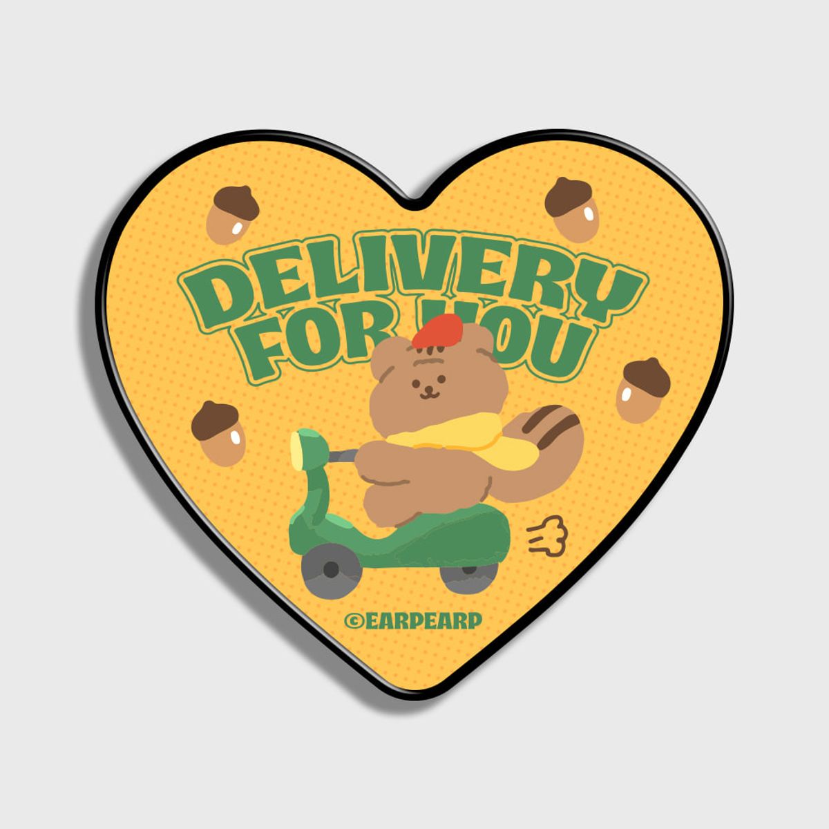 어프어프(EARPEARP) DELIVERY ZIZI-YELLOW(하트톡)