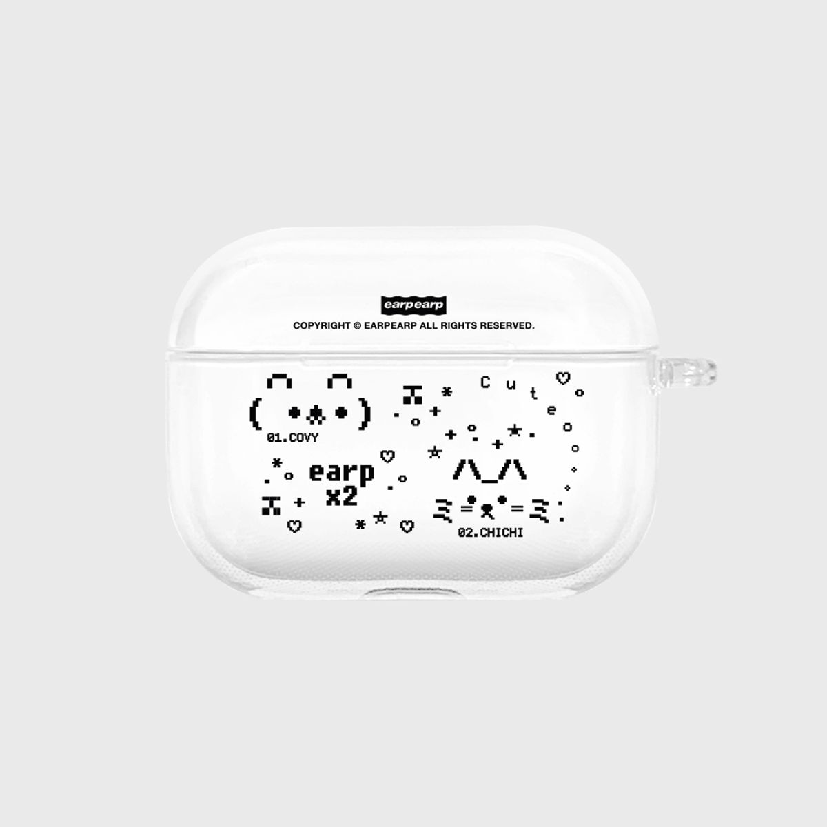 어프어프(EARPEARP) [프로3 추가]EMOJI COVY CHICHI(에어팟프로-클리어하드)