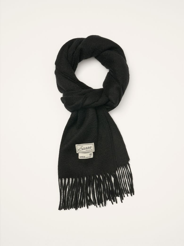 Cashmere100 Muffler (Black)