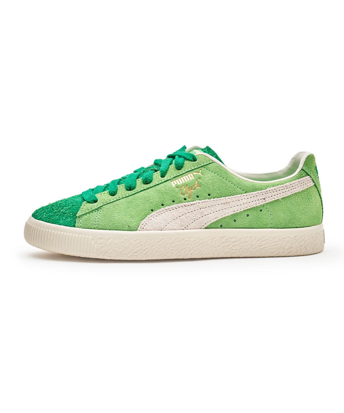 푸마(PUMA) 푸마Ⅹ발란사 클라이드 - 그린:아이보리 / 396325-01