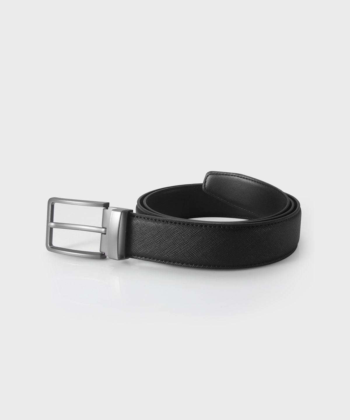미스티카(MISTICA) 33mm 사파이노 스티치 비조 벨트 MU507BK
