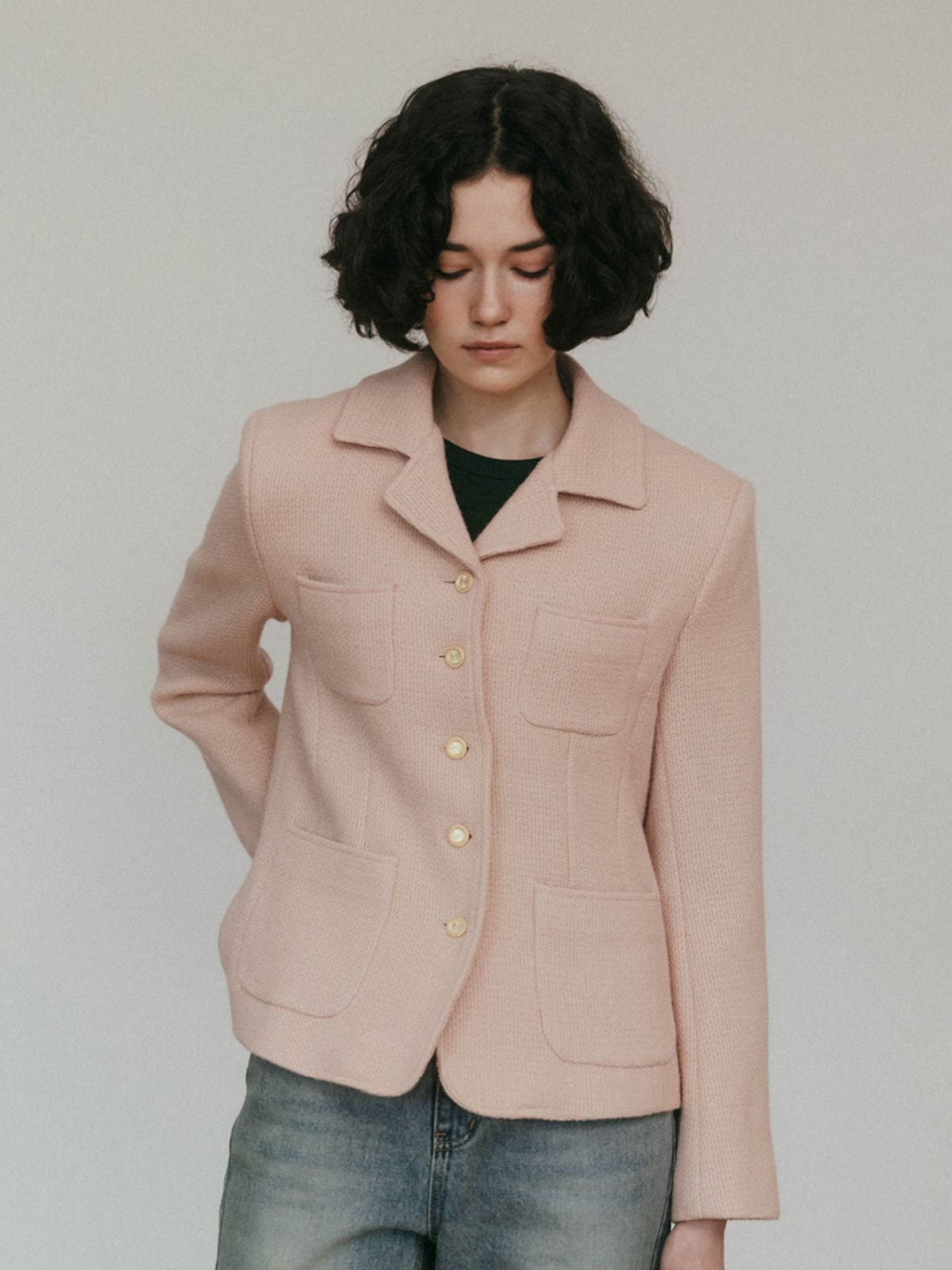 시엔느(SIENNE) Kelly Tweed Jacket (Pink)