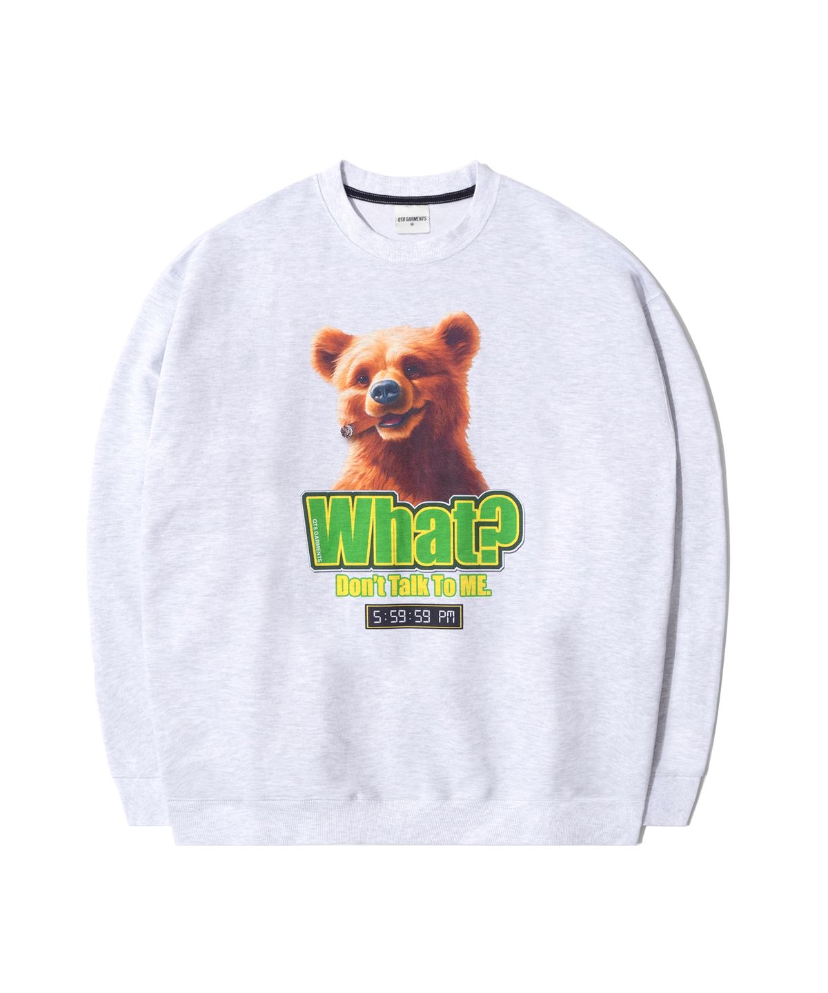 큐티에잇 가먼츠(QT8 GARMENTS) GB Get off Work Sweat Shirt (Light grey)