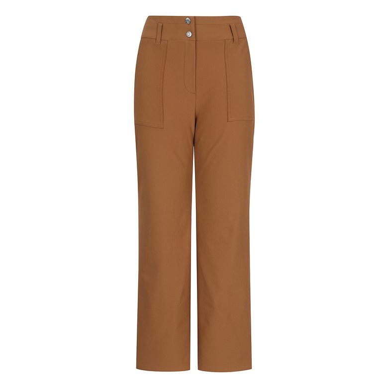 Pocket Semi Wide Pants_Camel