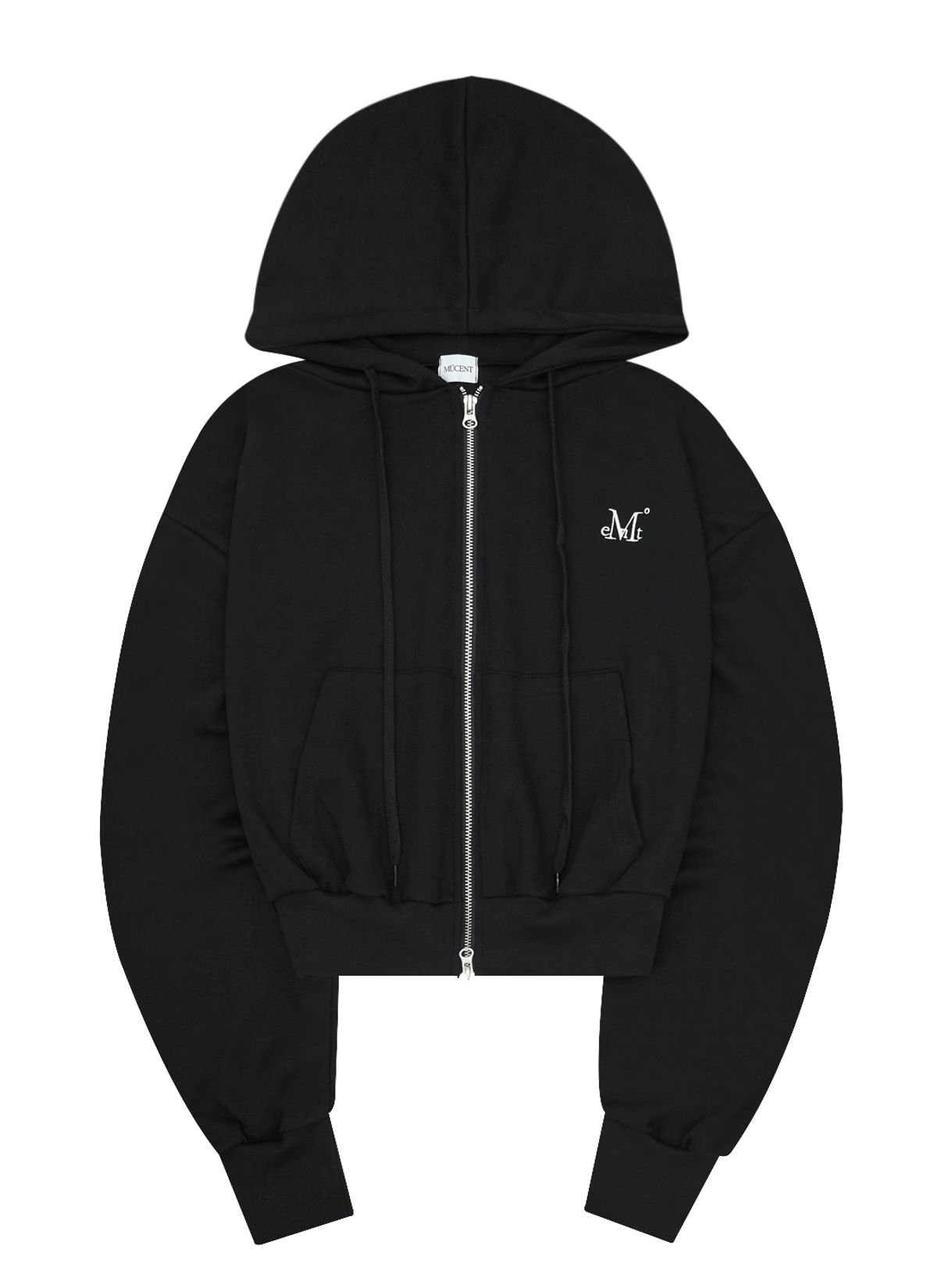 무센트(MUCENT) SIGNATURE HOOD ZIP-UP WOMAN (Black, Gray)